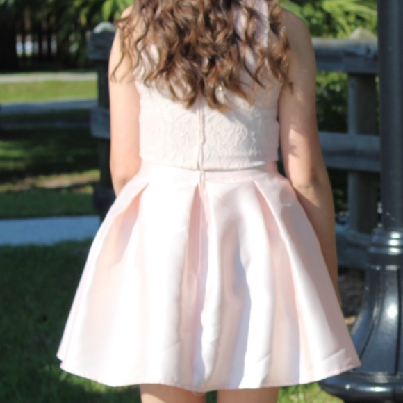 Junior Formal two piece dress Blush pink sz 1 - Picture 11 of 11